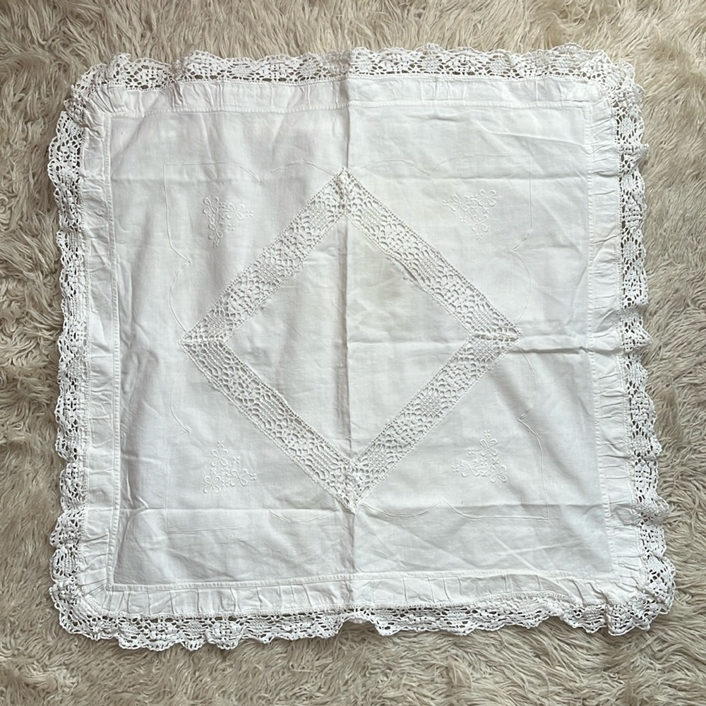 Vintage pillow sham